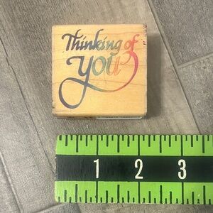 Thinking of You Wooden Stamp